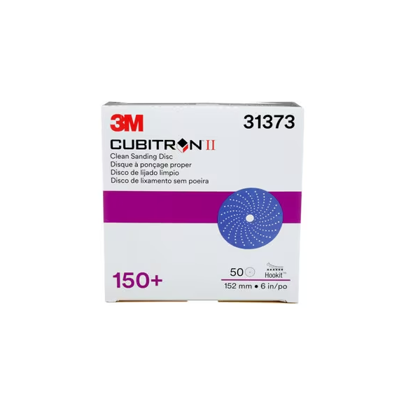 3M™ Cubitron™ II Clean Sanding Hookit™ Disc, 6 in. 150+ Grade, 50 pk.